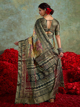 Abstract Printed Georgette Saree